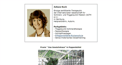 Desktop Screenshot of heilpraktikerin-juliane-koch.de