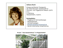 Tablet Screenshot of heilpraktikerin-juliane-koch.de